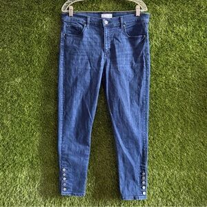 Loft 31 12 Modern Skinny Denim Jeans Bottom Buttons
